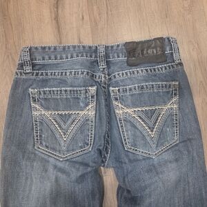Rock & Roll Men's Pistol Regular Bootcut Size 29x34(32) Cowboy Med Wash